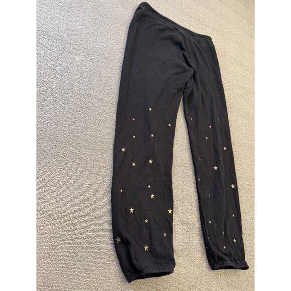 Monrow‎ Women's XS Black Joggers Gold Star Print Sweat Pants - Picture 12 of 12